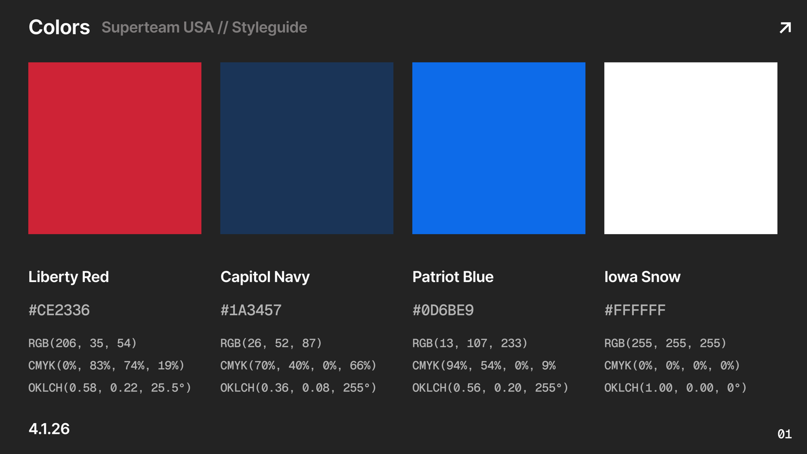 USA Brand Styleguide — page 5 of 8